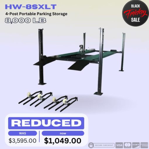 APlusLift HW-8SXLT 4-Post Car Auto Lift Truck Hoist